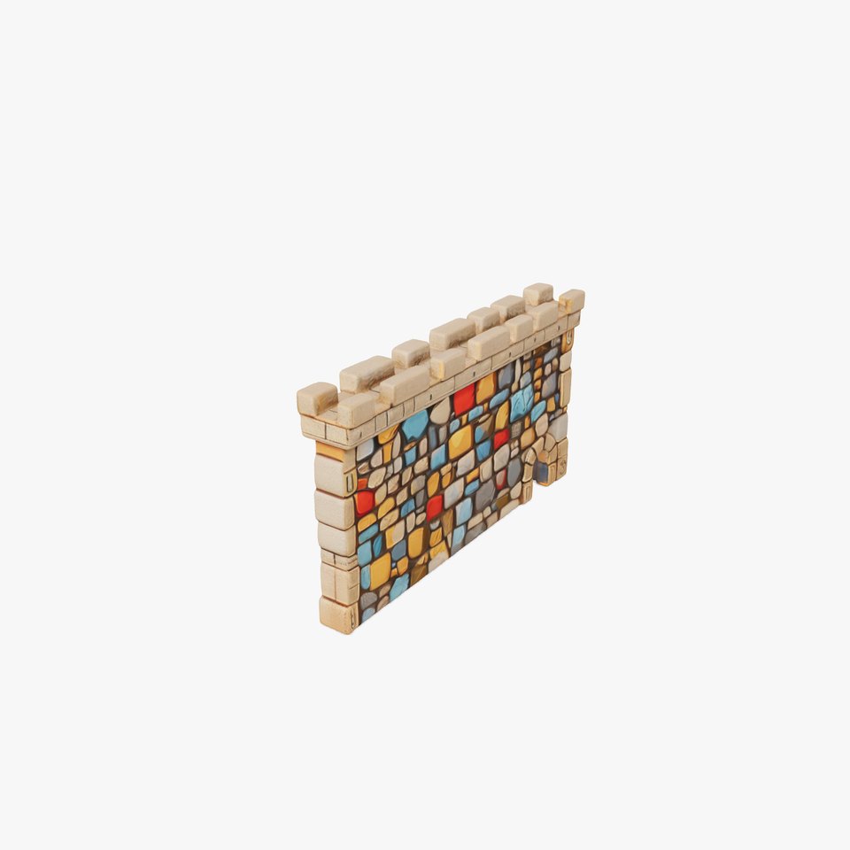 Colorful Stone Wall model pack